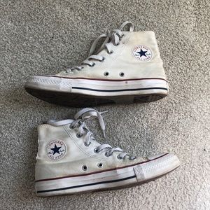 White Converse High Top